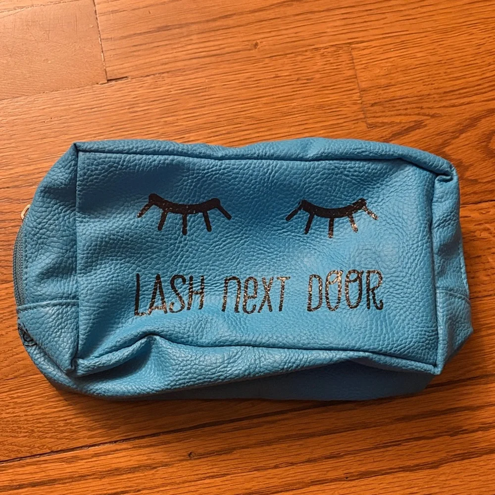 Blue Lash Next Door Makeup Bag